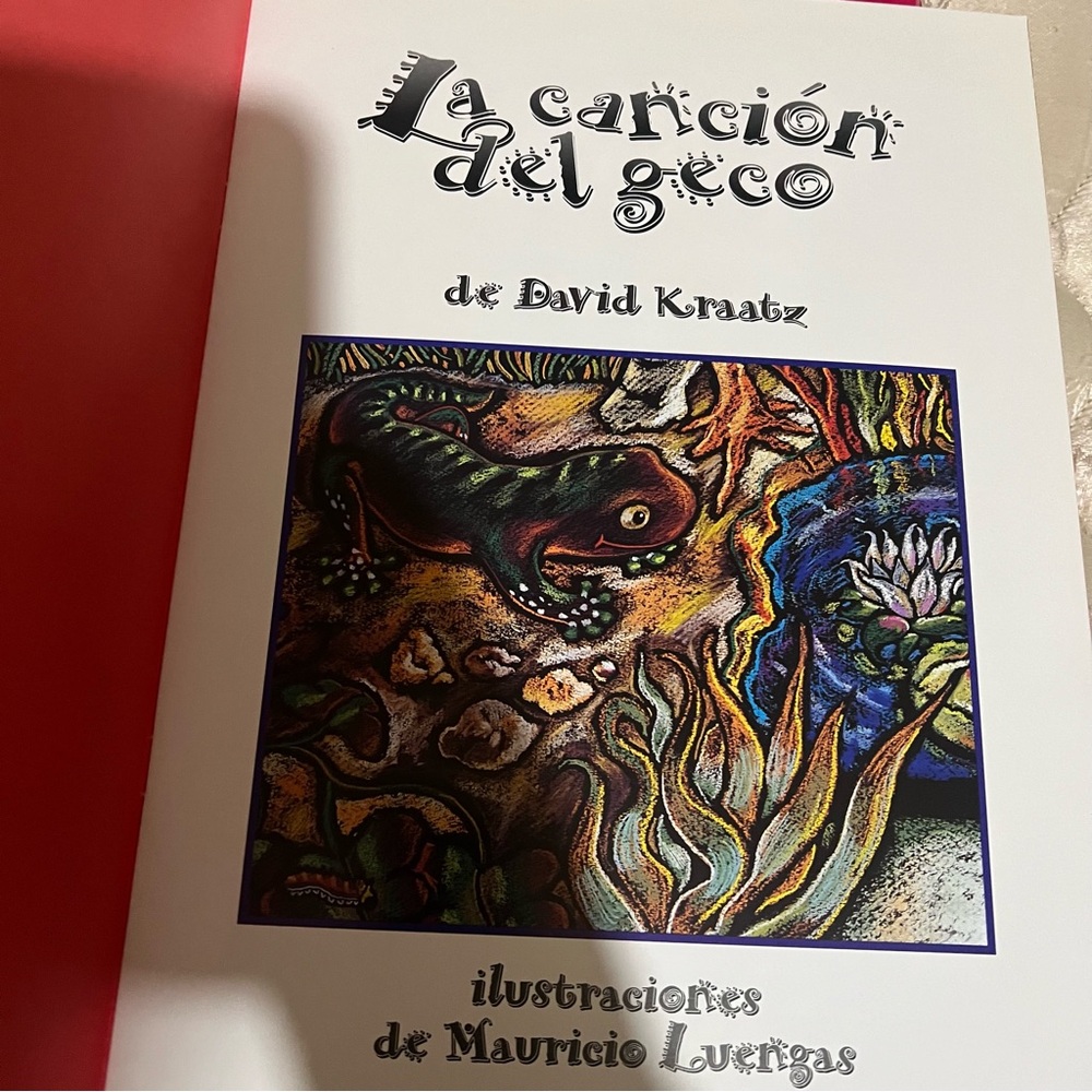 La Canción del Geco - Colorful Blue & Brown Reptile Book - Picture 3 of 4